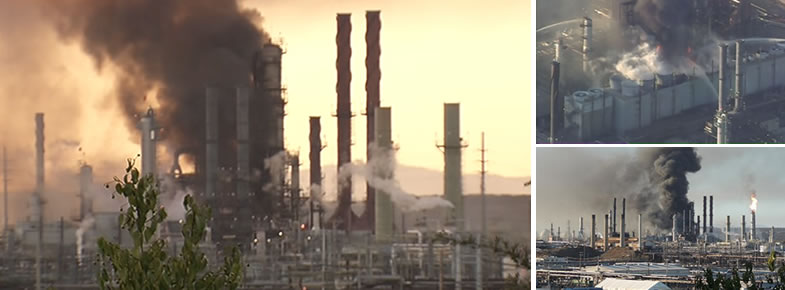 Chevron refinery fire prompts shelter-in-place orders