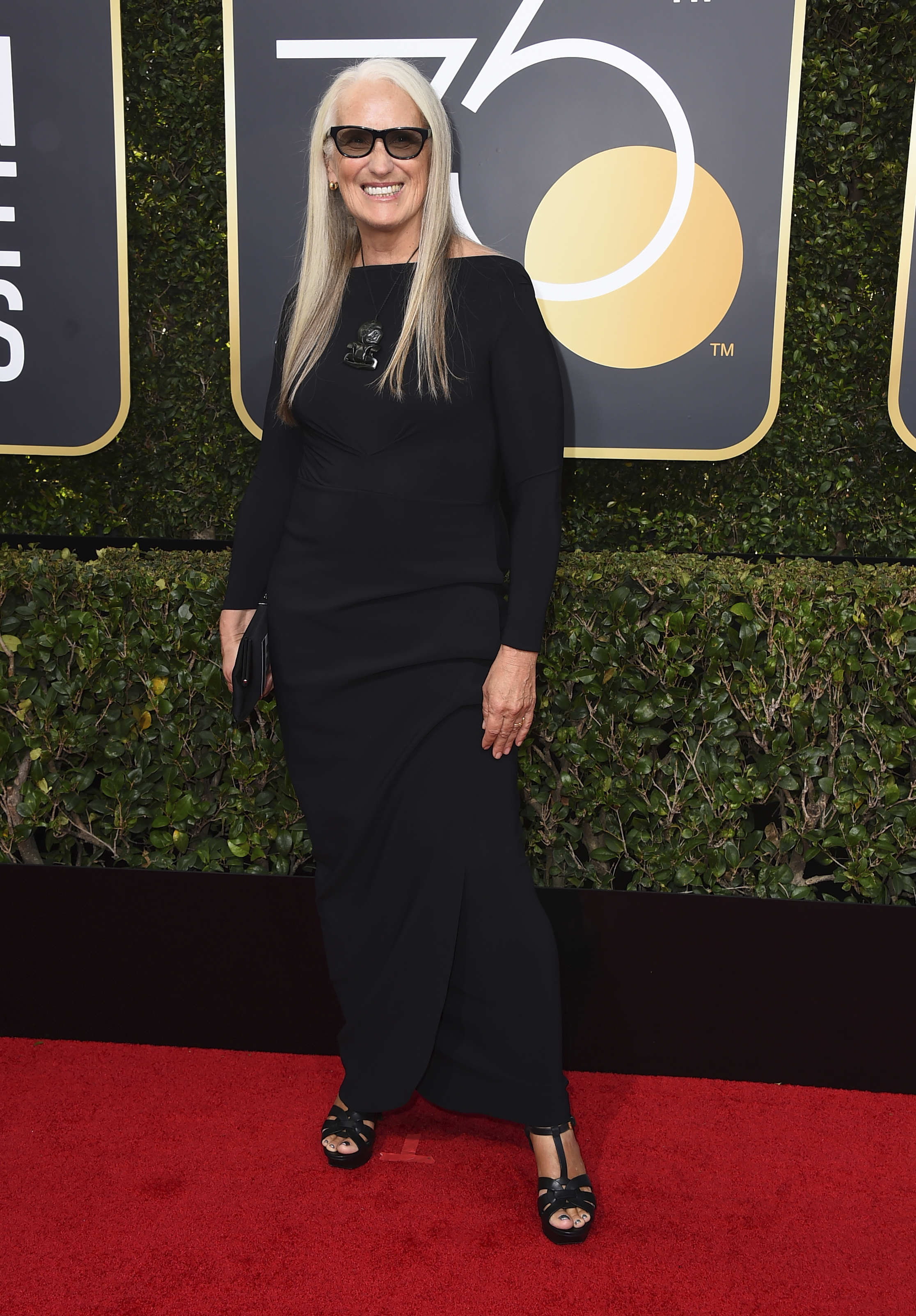 <div class="meta image-caption"><div class="origin-logo origin-image ap"><span>AP</span></div><span class="caption-text">Jane Campion arrives at the 75th annual Golden Globe Awards at the Beverly Hilton Hotel on Sunday, Jan. 7, 2018, in Beverly Hills, Calif. (Jordan Strauss&#47;Invision&#47;AP)</span></div>