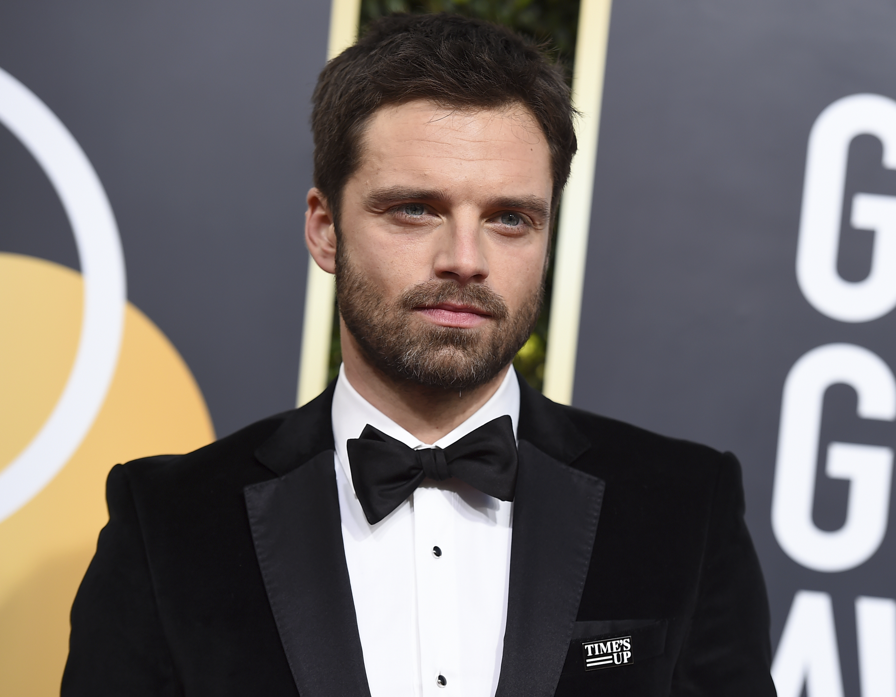 <div class="meta image-caption"><div class="origin-logo origin-image ap"><span>AP</span></div><span class="caption-text">Sebastian Stan arrives at the 75th annual Golden Globe Awards at the Beverly Hilton Hotel on Sunday, Jan. 7, 2018, in Beverly Hills, Calif. (Jordan Strauss&#47;Invision&#47;AP)</span></div>