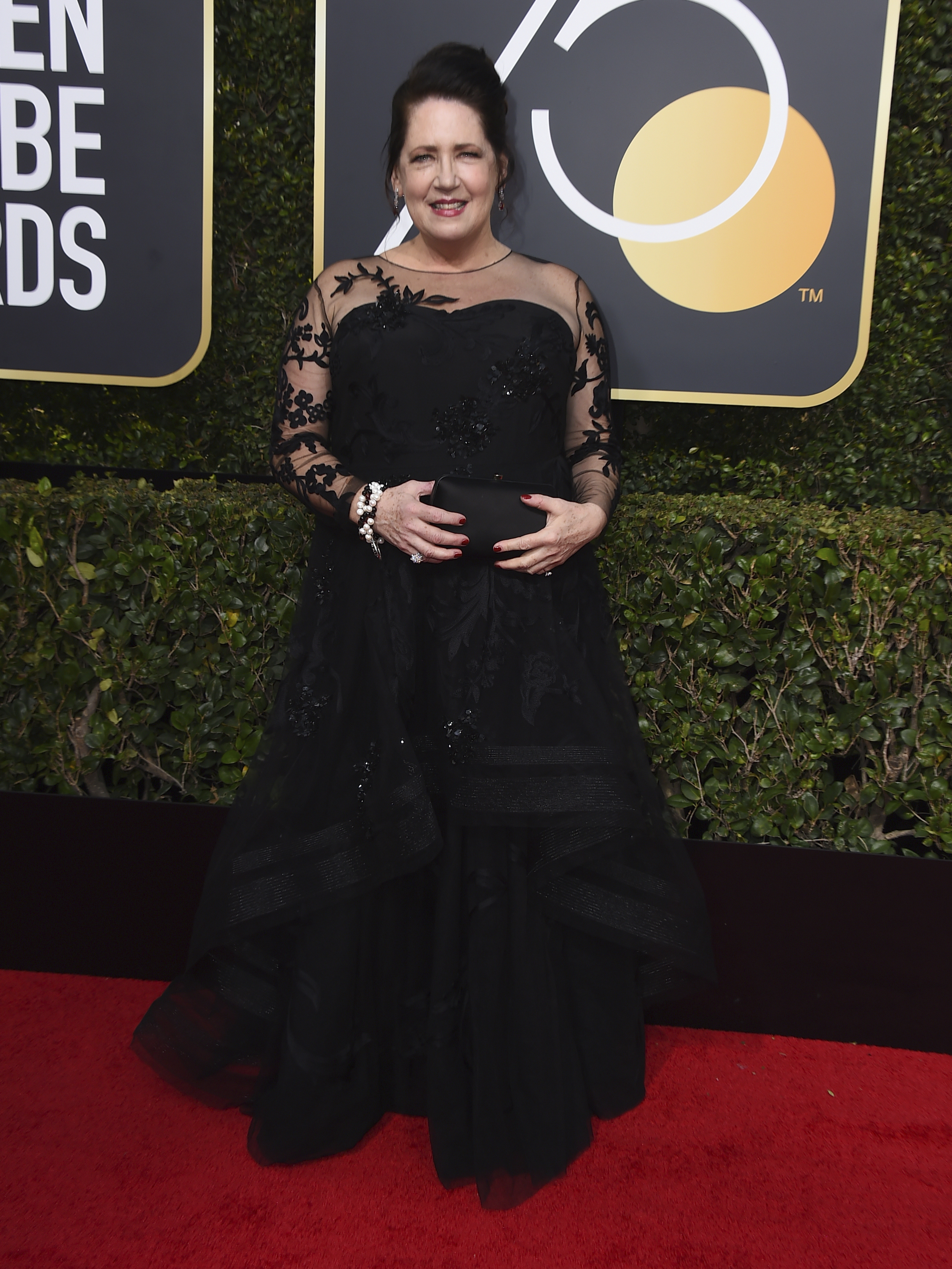 <div class="meta image-caption"><div class="origin-logo origin-image ap"><span>AP</span></div><span class="caption-text">Ann Dowd arrives at the 75th annual Golden Globe Awards at the Beverly Hilton Hotel on Sunday, Jan. 7, 2018, in Beverly Hills, Calif. (Jordan Strauss&#47;Invision&#47;AP)</span></div>