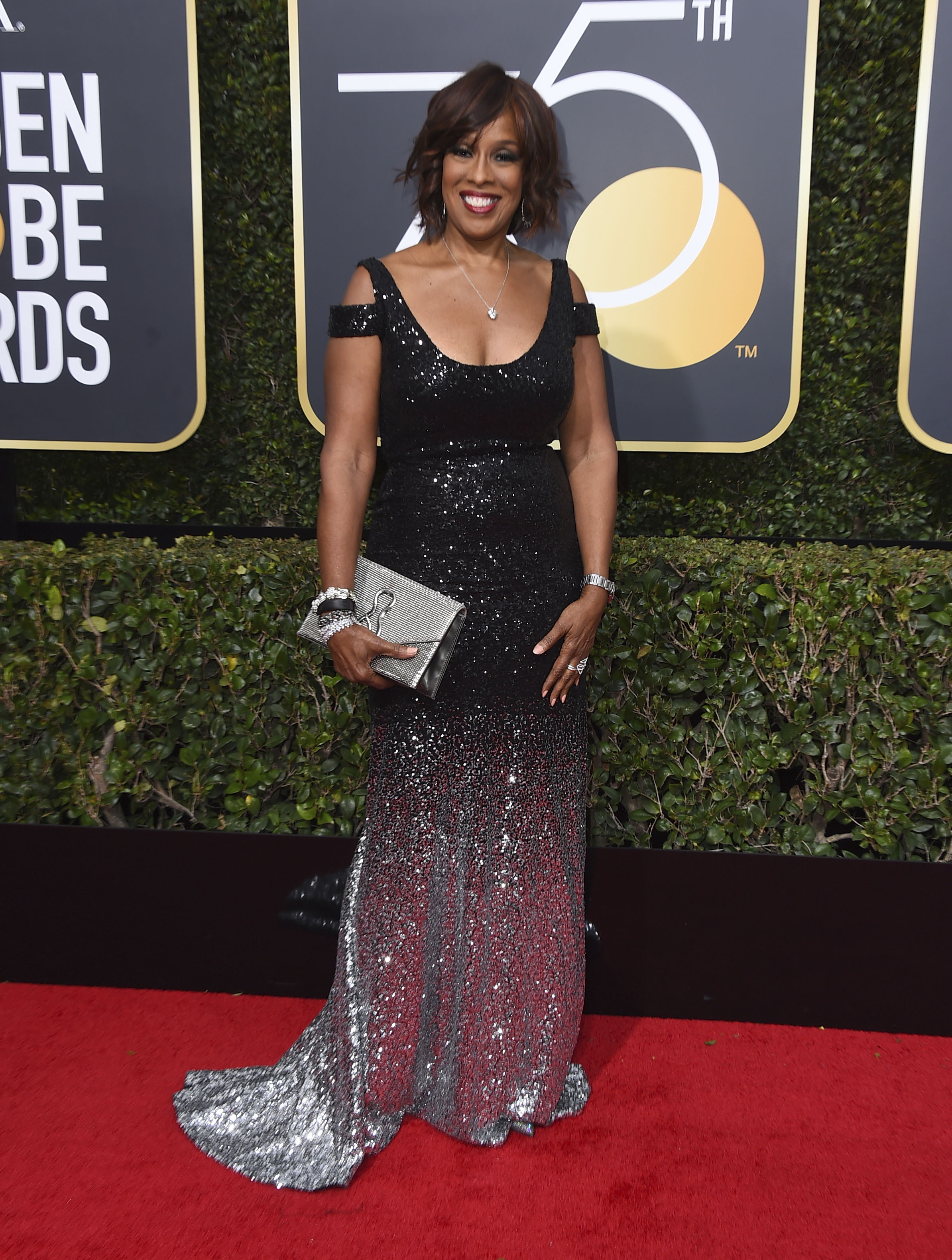<div class="meta image-caption"><div class="origin-logo origin-image ap"><span>AP</span></div><span class="caption-text">Gayle King arrives at the 75th annual Golden Globe Awards at the Beverly Hilton Hotel on Sunday, Jan. 7, 2018, in Beverly Hills, Calif. (Jordan Strauss&#47;Invision&#47;AP)</span></div>