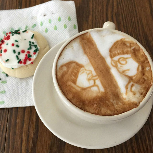 COFFEE LOVE: Unbelievable portraits drawn in latte foam | abc13.com