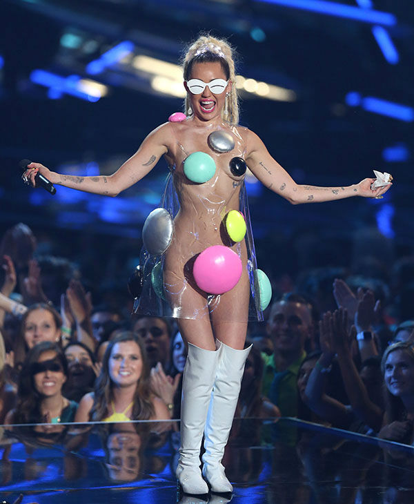 PHOTOS All of Miley Cyrus' wild outfits from MTV Video Music Awards