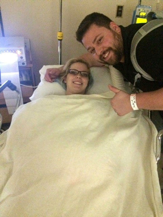 <div class='meta'><div class='origin-logo' data-origin='~ORIGIN~'></div><span class='caption-text' data-credit='Facebook, A Miracle Unfolding-Gardner Quadruplets'>UPDATE: Ashley and Tyson Gardner, who are expecting quadruplets, were happy to report four heartbeats following life-saving surgery.</span></div>