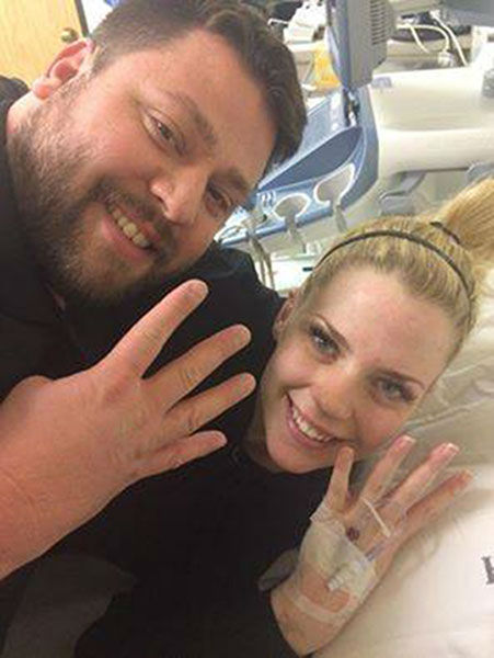 <div class='meta'><div class='origin-logo' data-origin='~ORIGIN~'></div><span class='caption-text' data-credit='Photo/Facebook, A Miracle Unfolding-Gardner Quadruplets'>UPDATE: Ashley and Tyson Gardner, who are expecting quadruplets, were happy to report four heartbeats following life-saving surgery.</span></div>