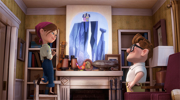 Carl at Paradise Falls.