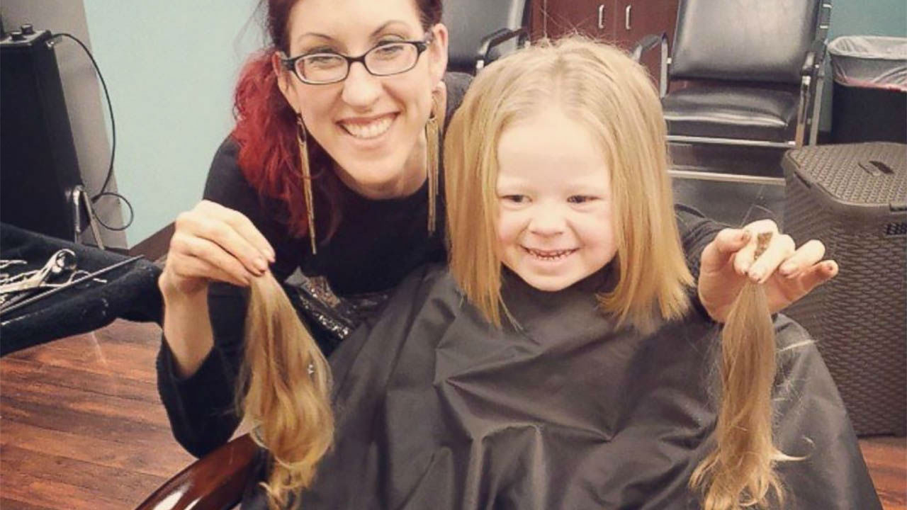 Three Year Old Girl Donates Hair To Locks Of Love After Seeing