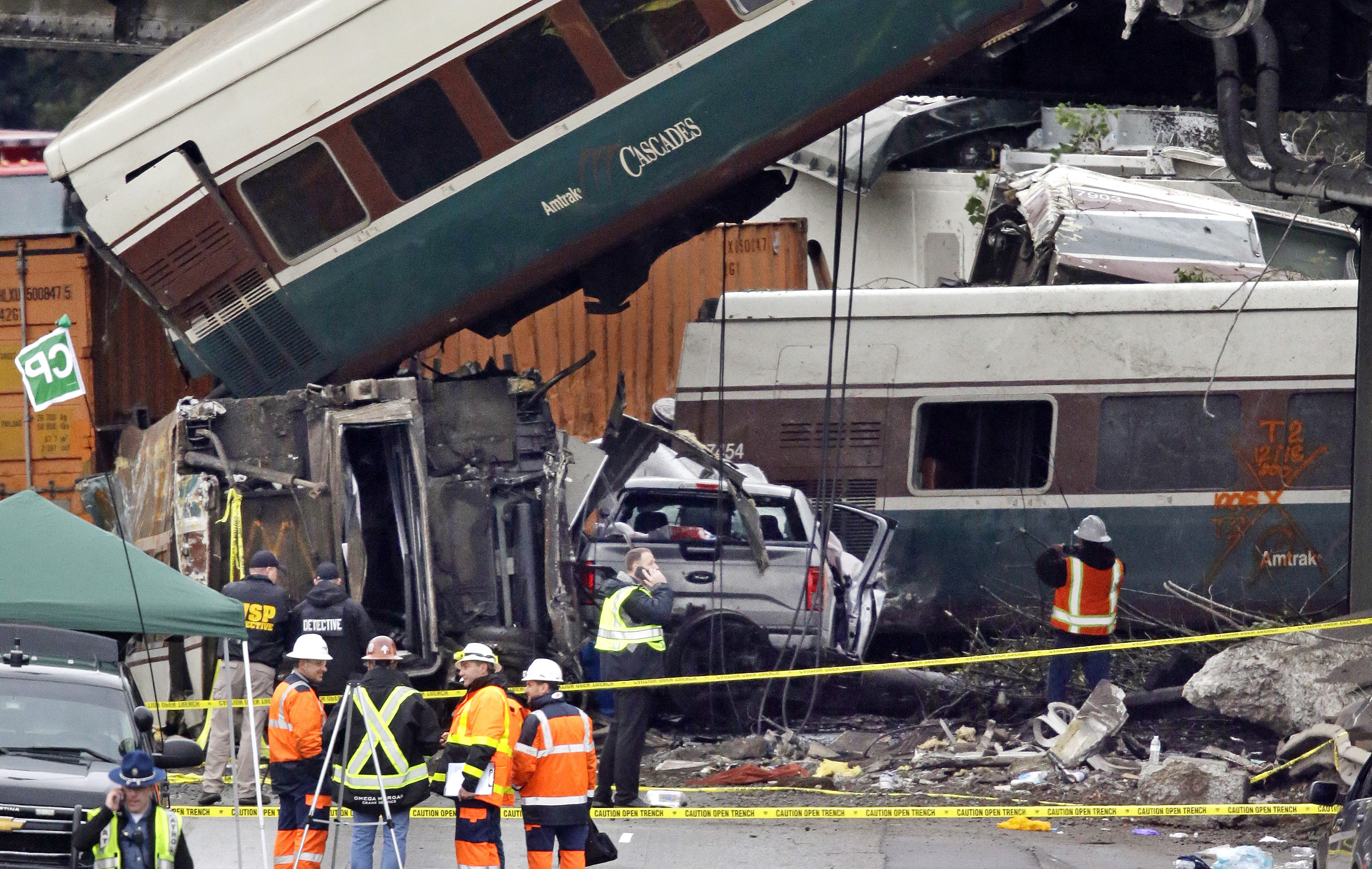Amtrak derailment victim identified; train was speeding 50 mph over