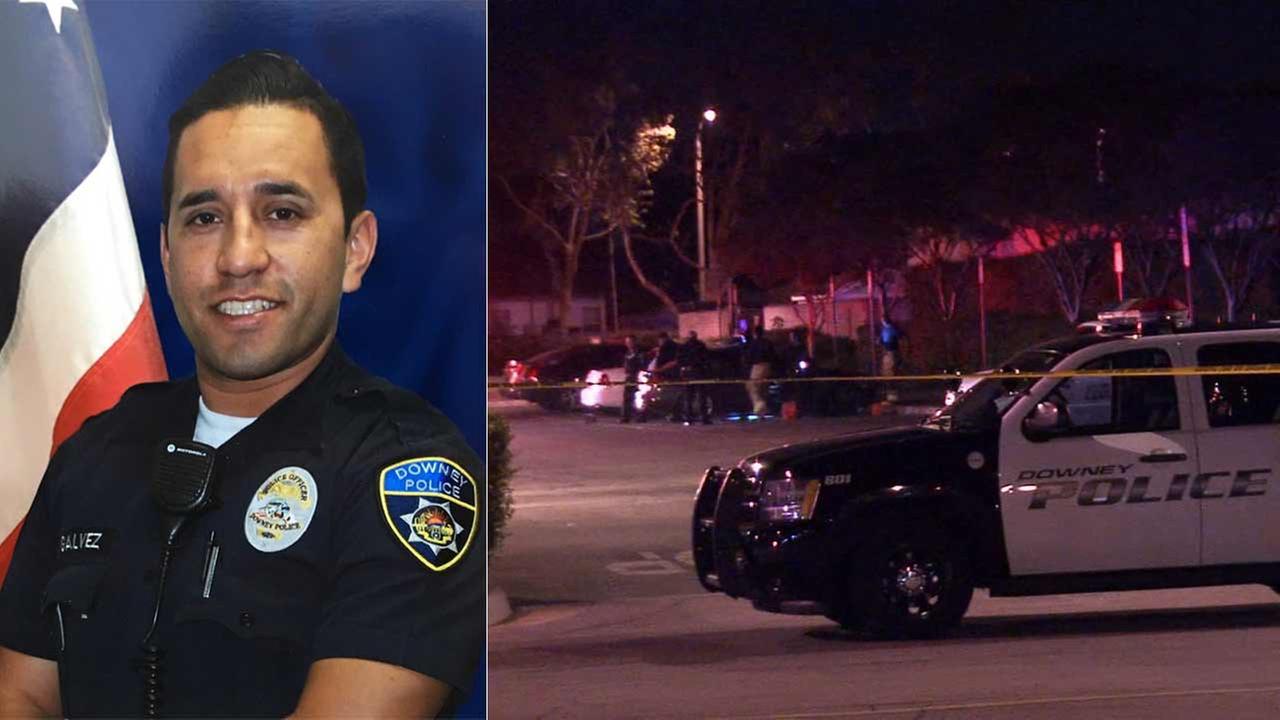 Downey police officer shot to death at station parking lot