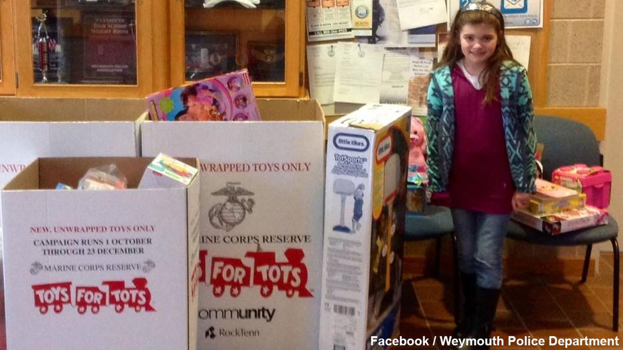 massachusetts girl donates all birthday gifts to toys for tots