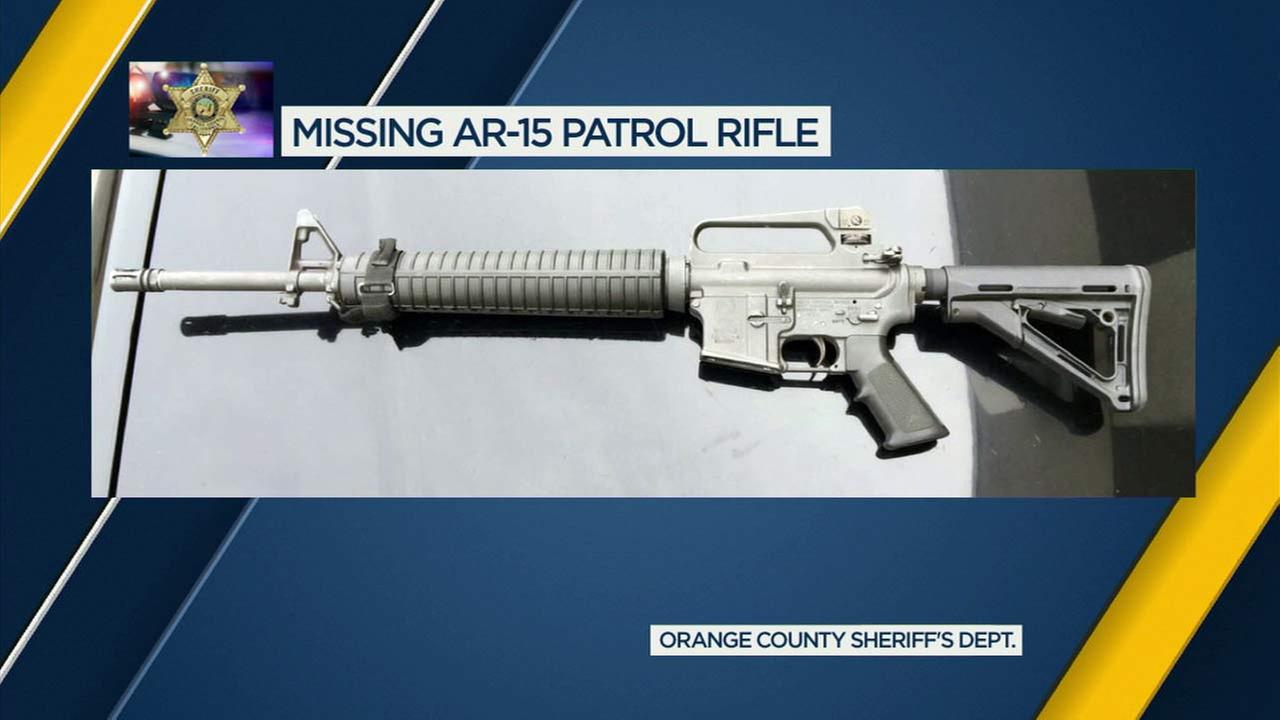 Orange County sheriff's deputy loses AR-15 assault rifle