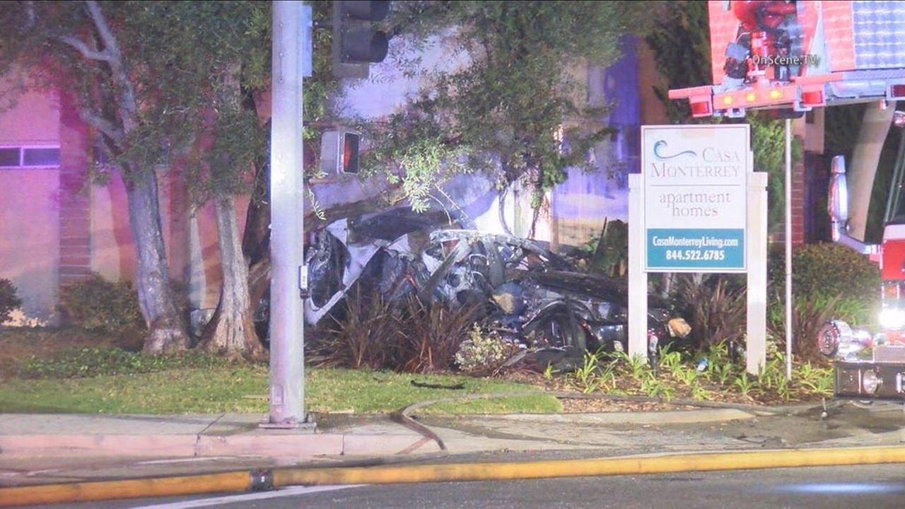 Men Killed In Fiery Crash In Huntington Beach