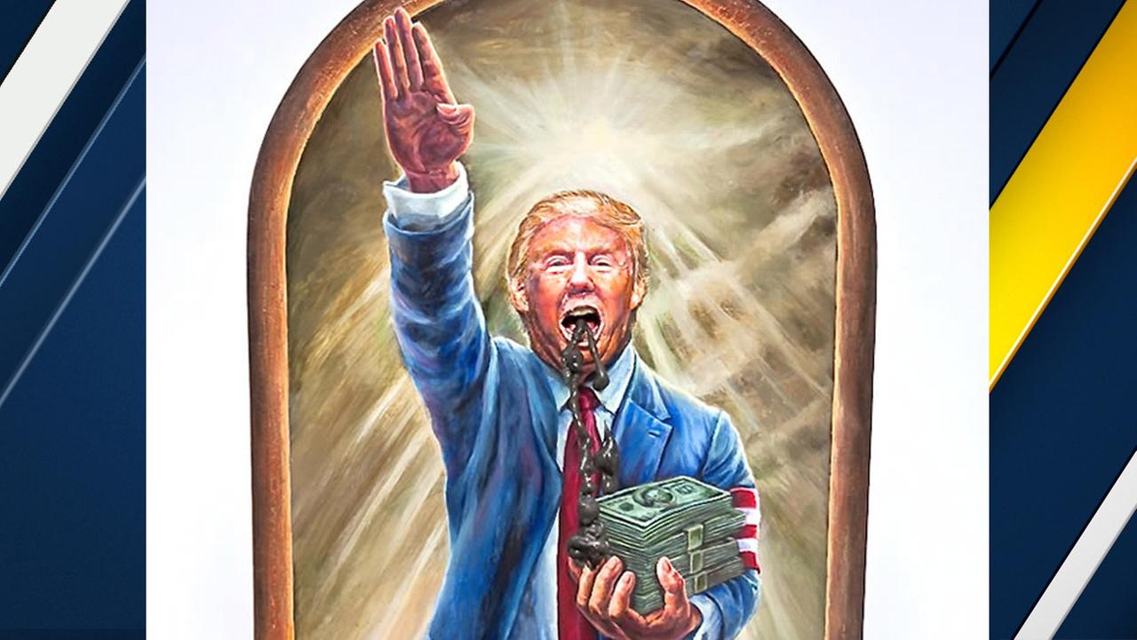 Image result for painting of trump