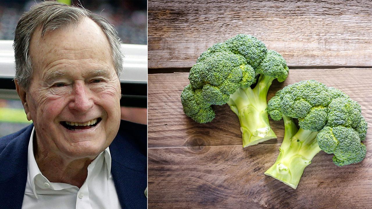 Kid fails to convince George H.W. Bush to reconsider broccoli