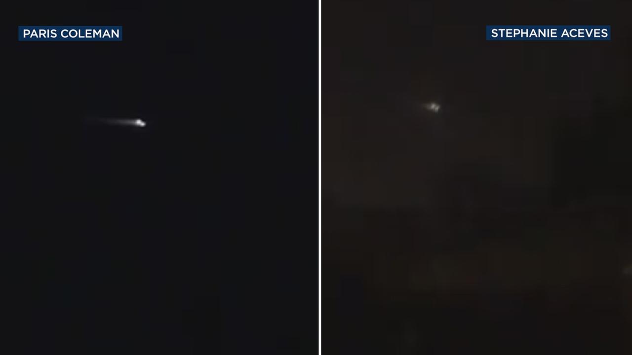 Mysterious light streaks across SoCal sky, sending social media into frenzy