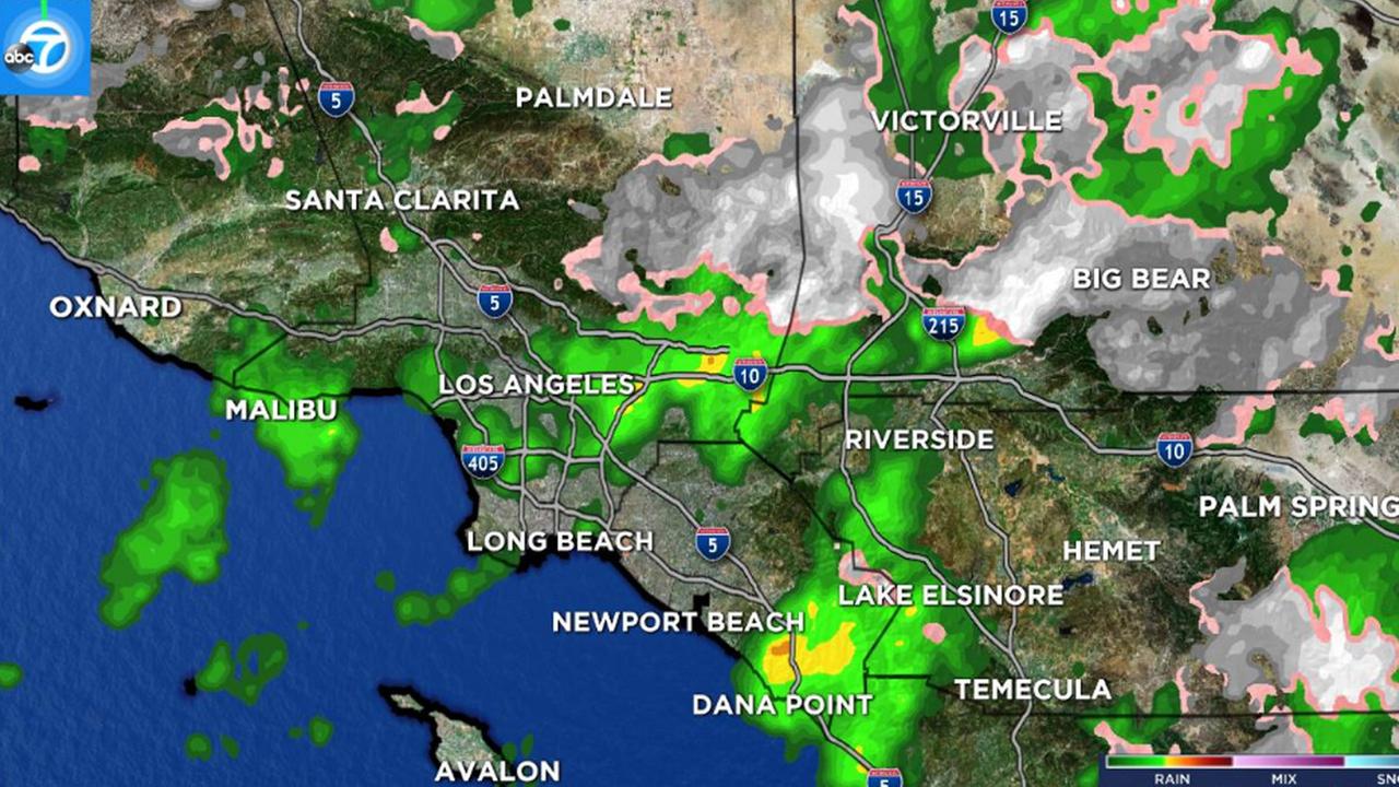 Abc 7 Los Angeles Doppler 7000 Weather Map - Map Of Counties Around London