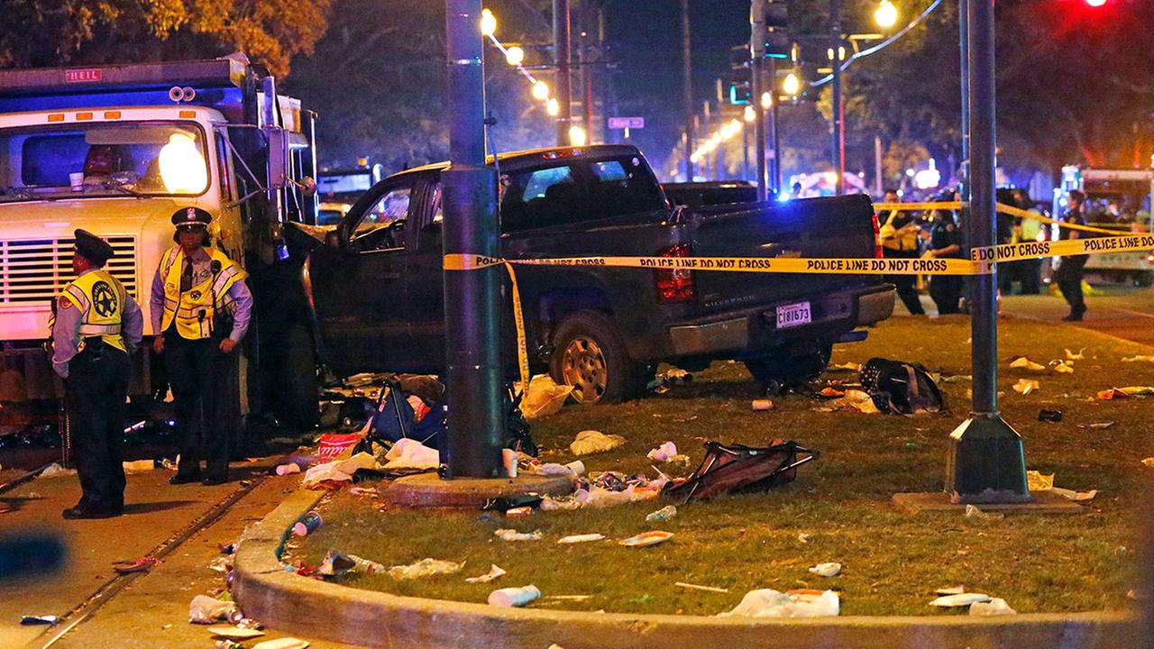 Pickup plows into New Orleans crowd, injuring 28; driver arrested