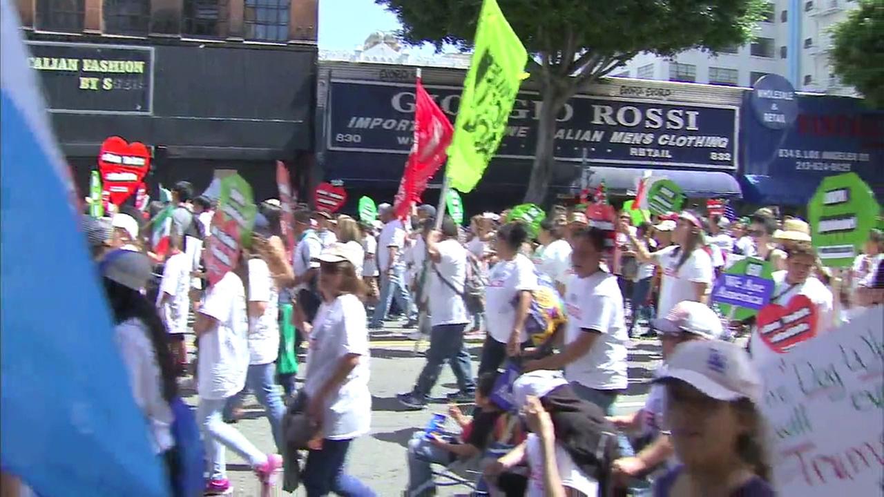 May Day 2017: Immigrants, Unions March In US For Rights & Against Trump