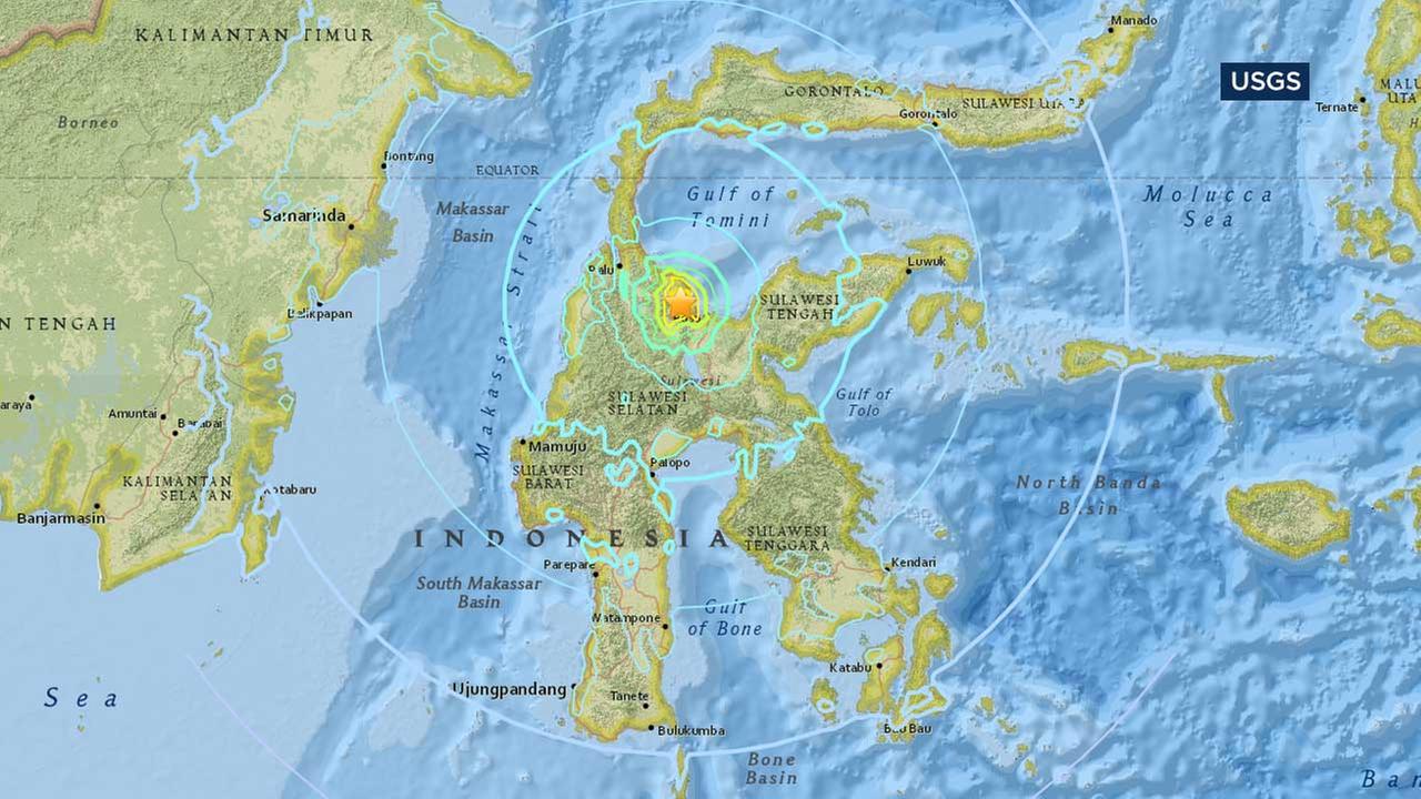 Strong earthquake shakes Indonesia's Sulawesi island