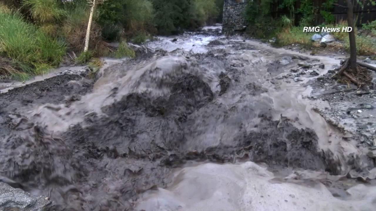 Flashflooding, mudslides in San Bernardino Mountains KABC7 Photos and Slideshows