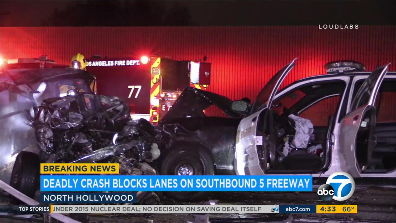 1 Killed In Fiery 4-vehicle Crash On 5 Fwy In North Hollywood; All SB ...