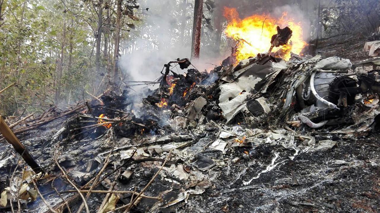 This photo released by Costa Ricas Civil Aviation press office shows the site of a plane crash in Punta Islita, Guanacaste, Costa Rica, Sunday, Dec. 31, 2017.