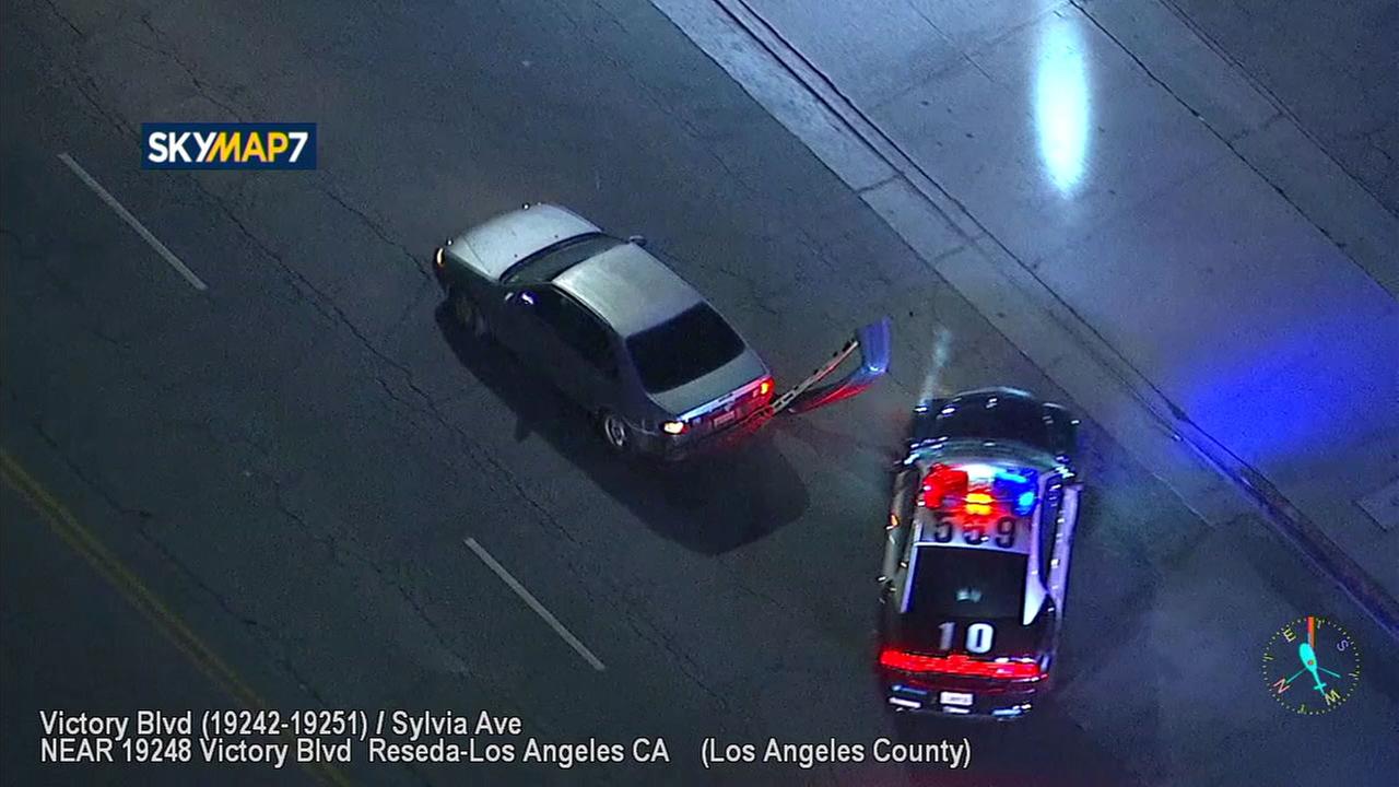 Slowspeed chase draws audience along LA streets