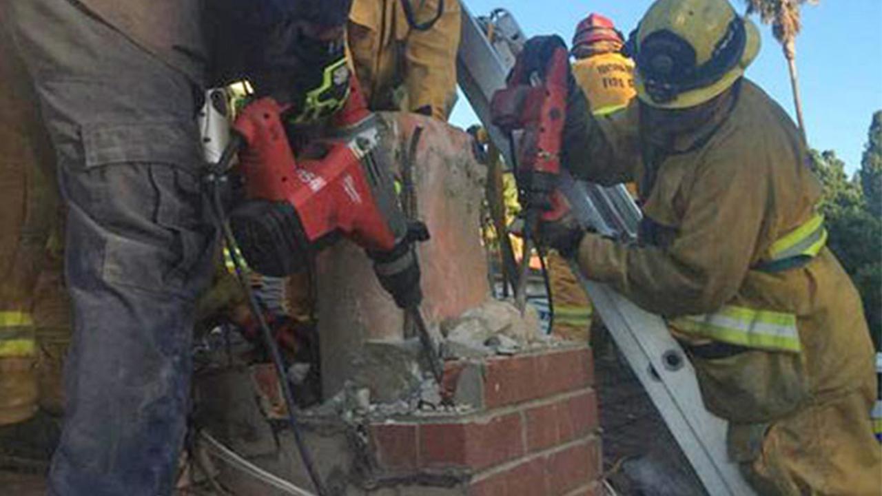 Woman Rescued From Thousand Oaks Chimney Belonging To Man