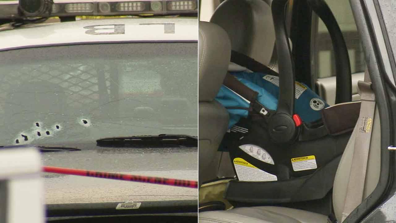 Long Beach chase suspect with baby in car fires at police - KABC-TV