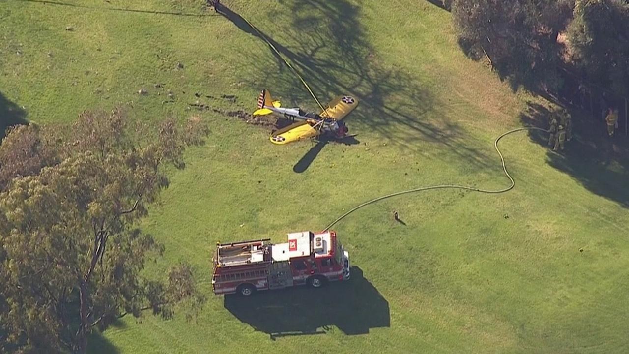 PHOTOS Harrison Ford injured in Venice plane crash