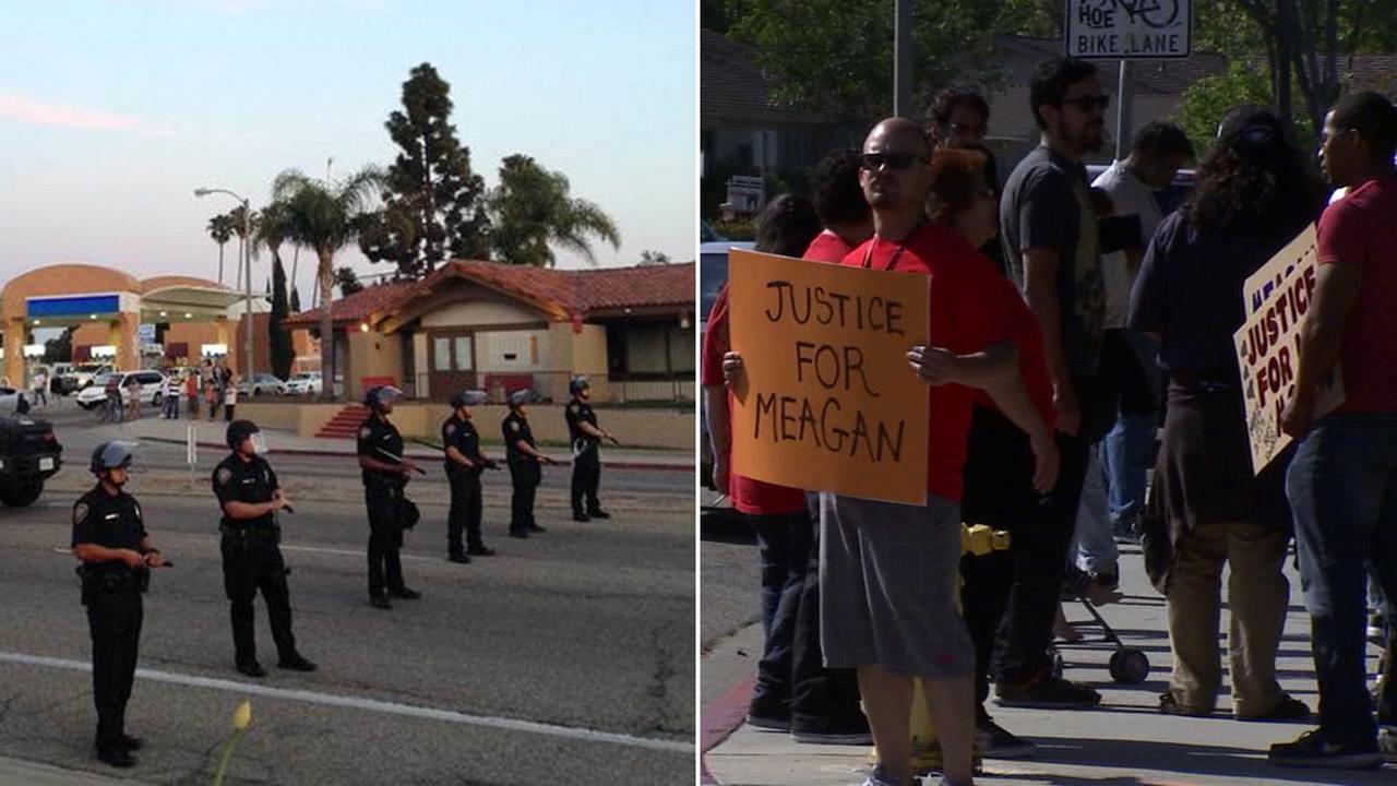 Oxnard police break up march for woman killed by officer - KABC-TV