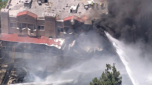 West Toluca Lake construction site fire sparked by demolition tool
