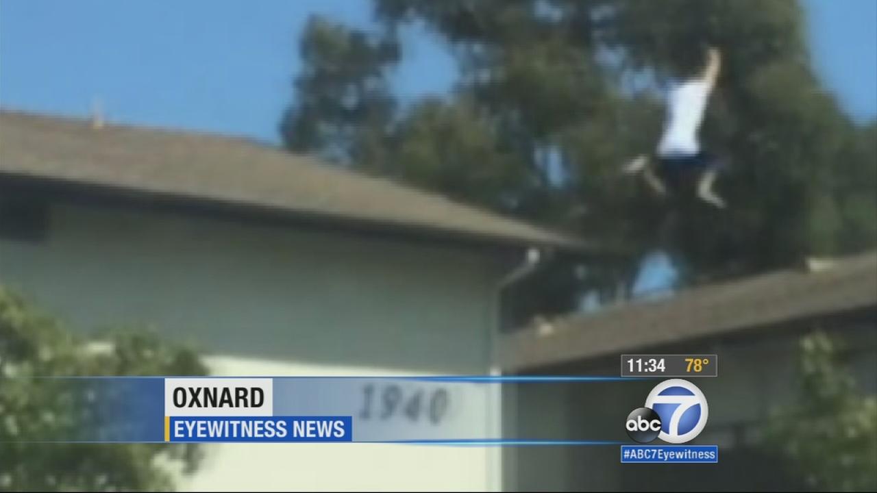 Sexual assault suspect leaps across roof tops to flee Oxnard police - KABC-TV