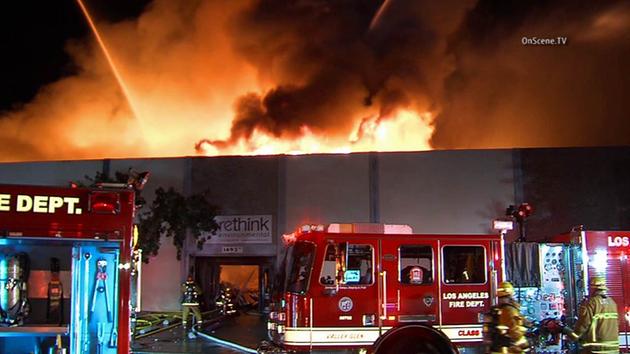Van Nuys commercial building fire damages businesses