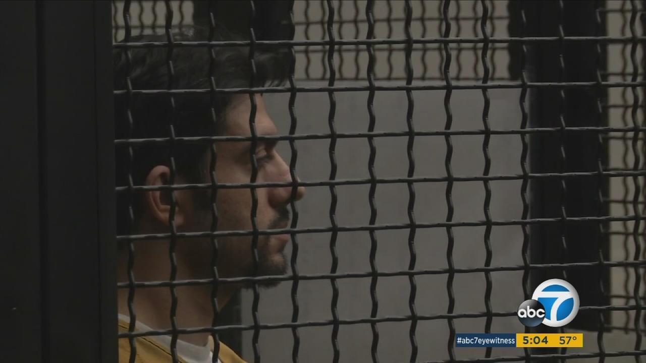 Hossein Nayeri, the 37-year-old alleged mastermind behind the Orange County jail escape appears in court on Tuesday, Feb. 2, 2016.