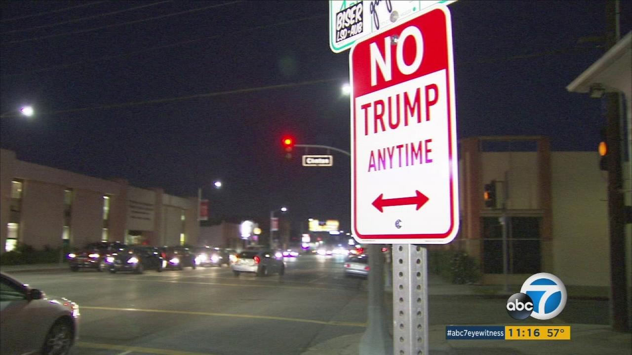 Street Artist Builds Mini Wall Around Donald Trump's Hollywood Walk Of ...