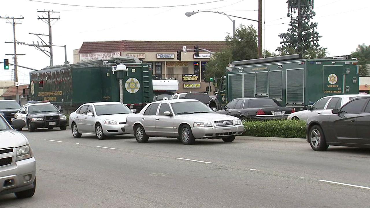 Suspect arrested on suspicion of shooting 2 LASD deputies in Bellflower