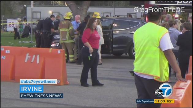 9 hurt in Irvine Meadows Amphitheater single-car crash