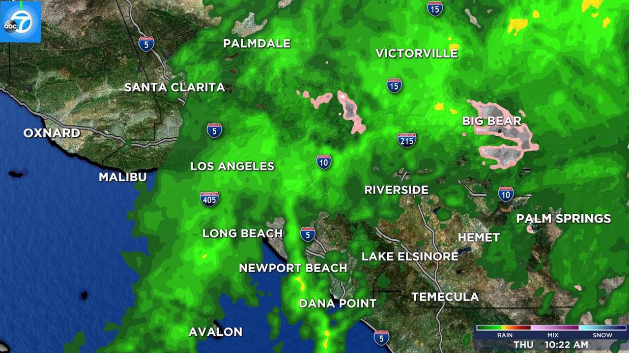 Abc 7 Los Angeles Doppler 7000 Weather Map - Map Of Counties Around London