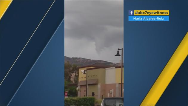 A funnel cloud was spotted over San Dimas, but no damage was reported on Sunday, May 7, 2017.