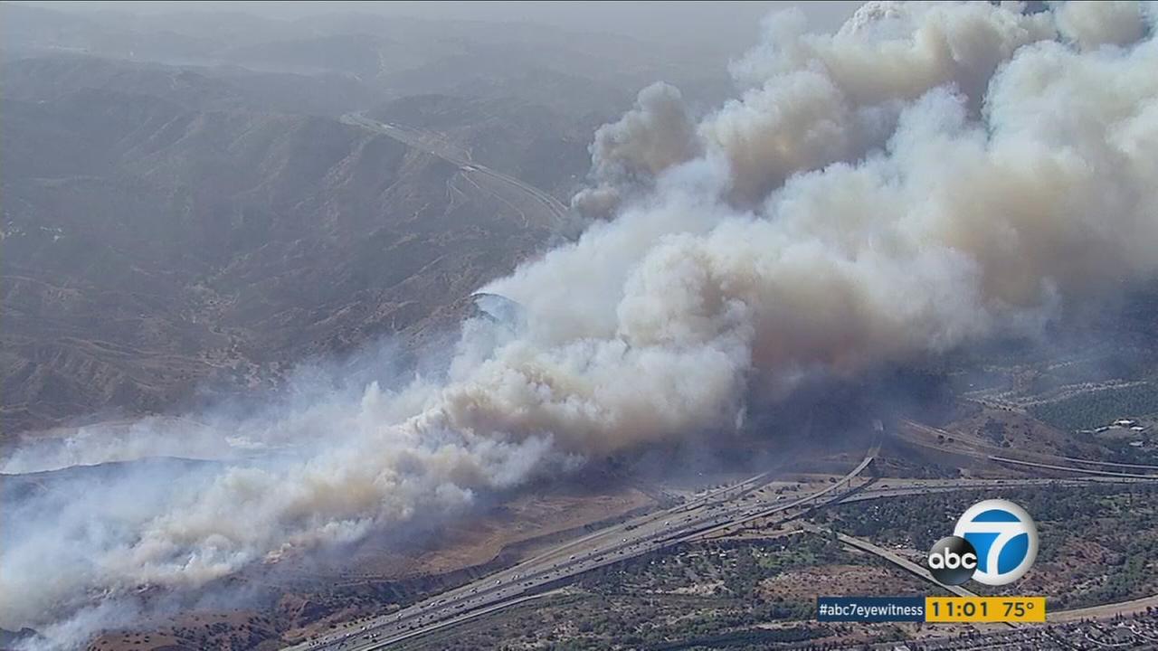 PHOTOS Anaheim Hills evacuated amid brush fire
