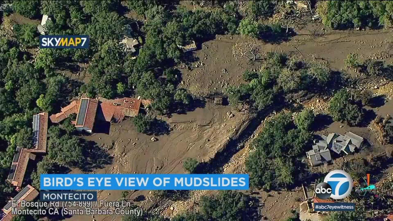 Video shows before-and-after view of devastated homes in Montecito