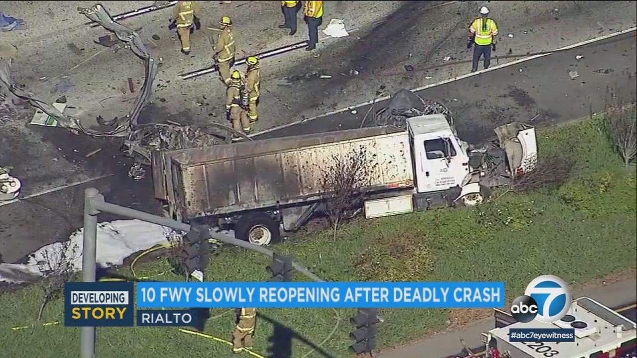 10 Freeway back open in Rialto after deadly crash prompts 16hour