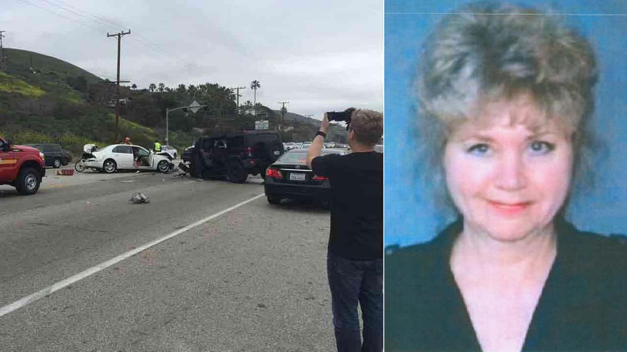 Kim Howe, 69, was killed in a chain-reaction crash involving Bruce Jenner in Malibu on Saturday, Feb. 7, 2015.