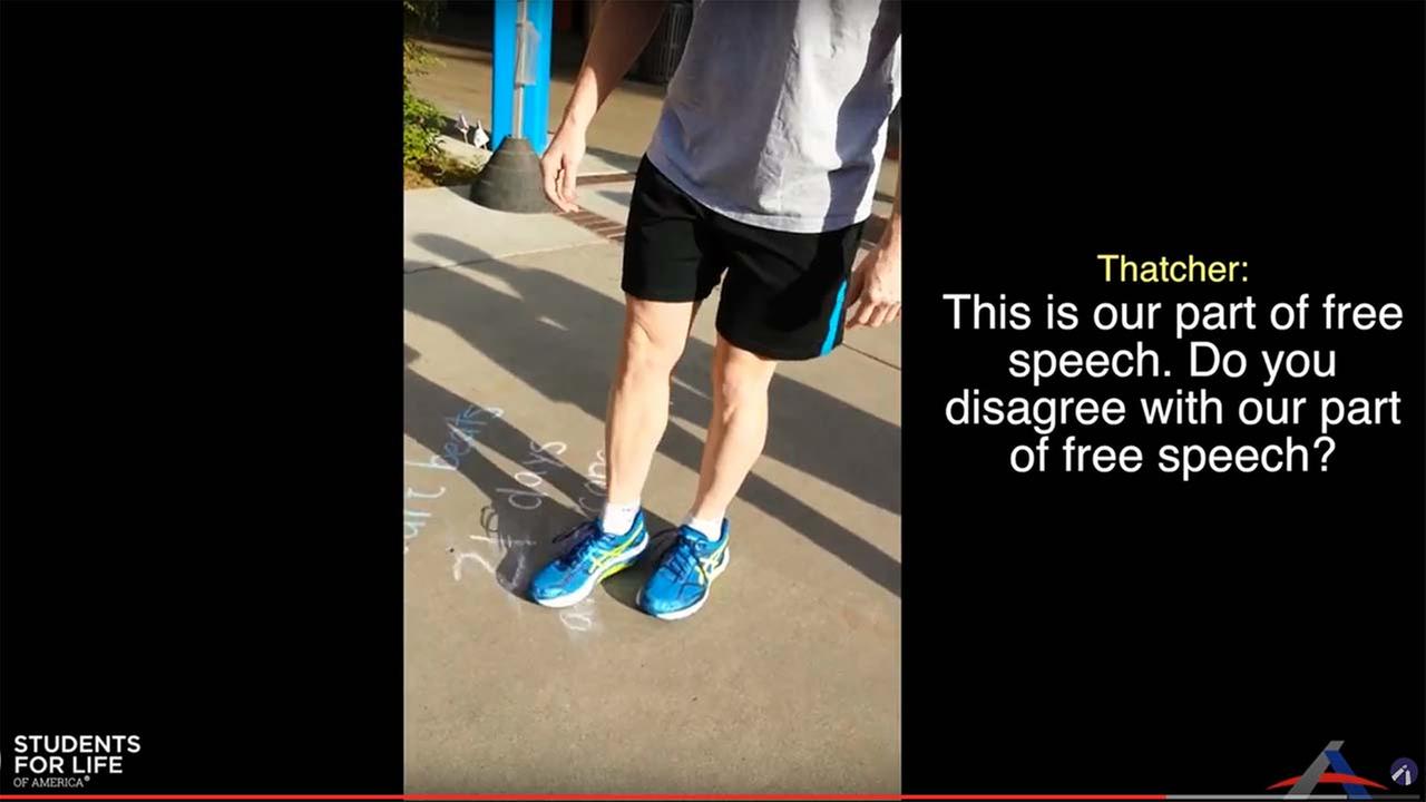 Free Speech Lawsuit filed after Fresno State professor wipes out pro-life message on video