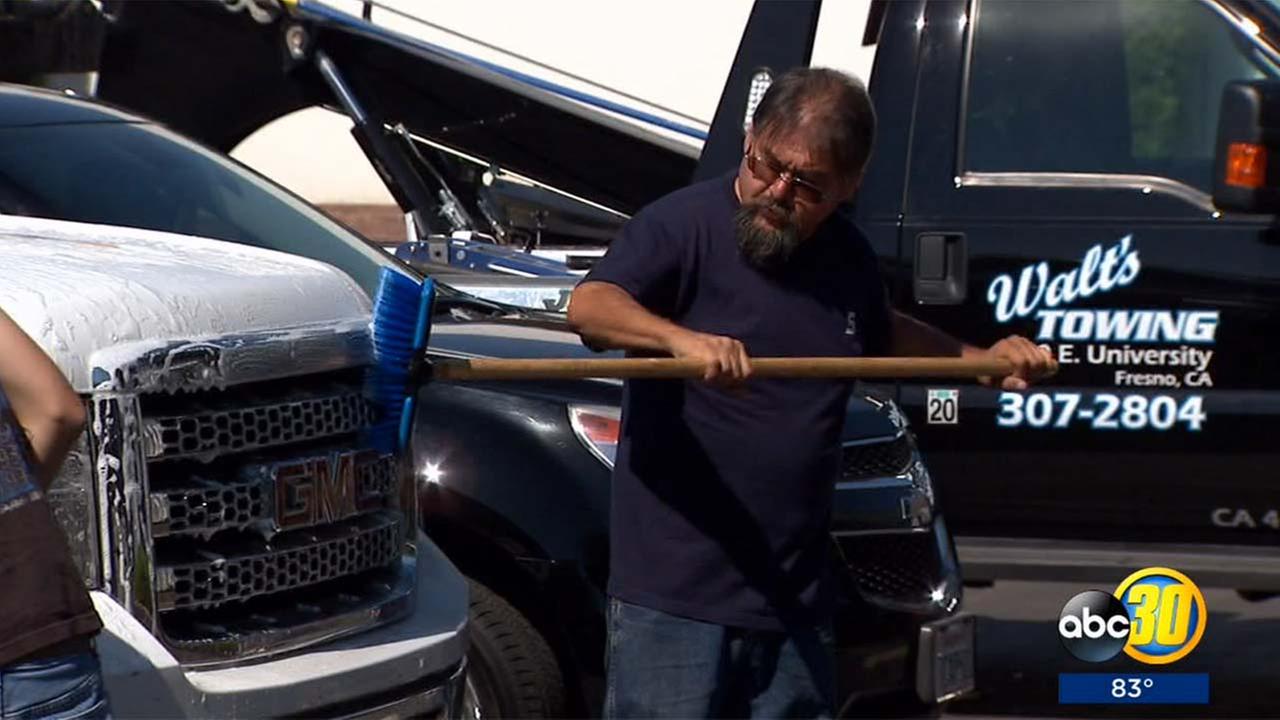 Towing companies unite to help family of Fresno driver killed in accident