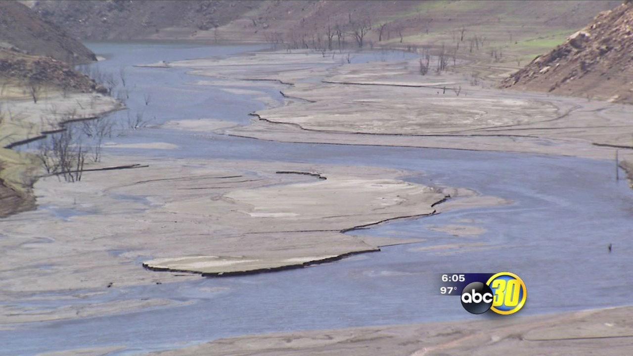 Historic jail exposed as California lake levels drop