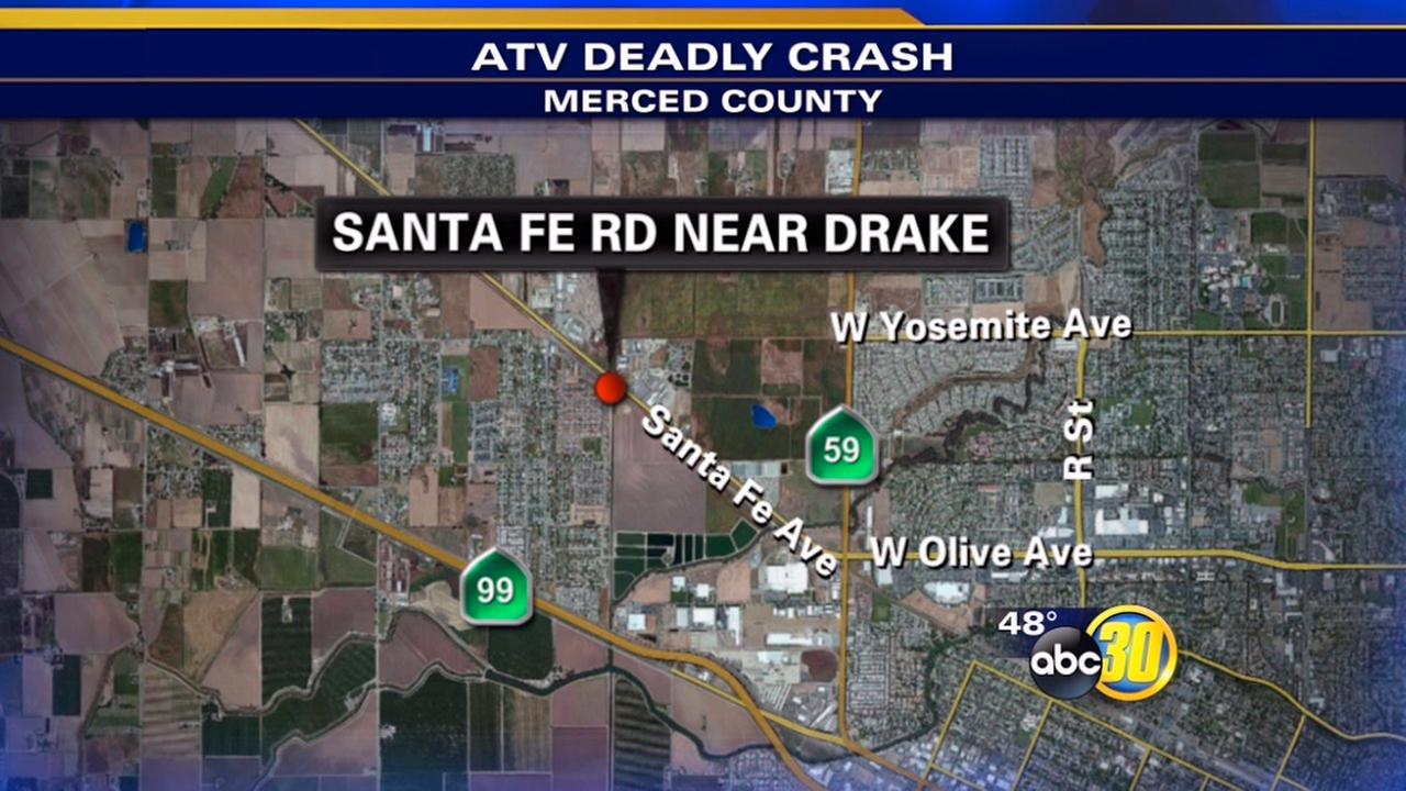 Man killed in ATV crash in Merced County