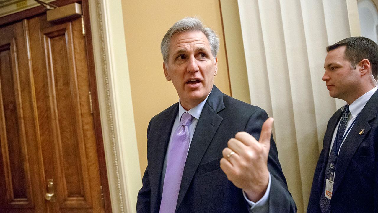 Majority Leader Kevin McCarthy of Bakersfield announces his candidacy