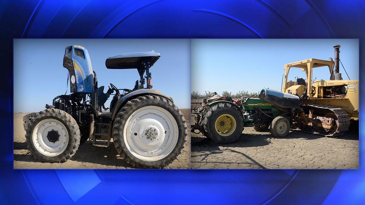 Runaway tractor destroys crops worth thousands in Fresno County